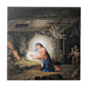 The Nativity of Christ, Vladimir Borovikovsky, Tile