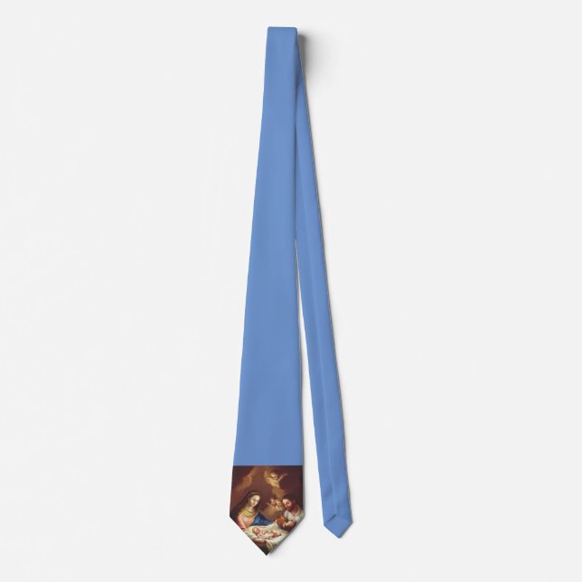 The Nativity of Jesus Christ Biblical Fine Art Tie (Front)