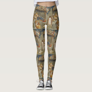 The Nativity of Jesus Christ by Giotto  Leggings