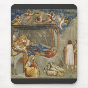 The Nativity of Jesus Christ by Giotto  Mouse Pad