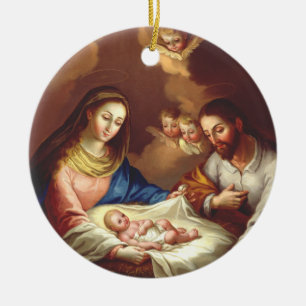 The Nativity of Jesus Christ  Ceramic Ornament