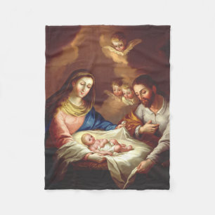 The Nativity of Jesus Christ Fleece Blanket