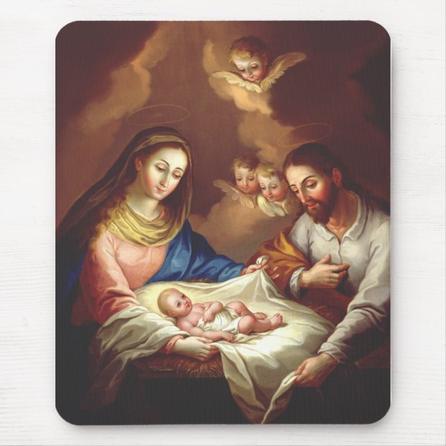 The Nativity of Jesus Christ  Mouse Pad (Front)