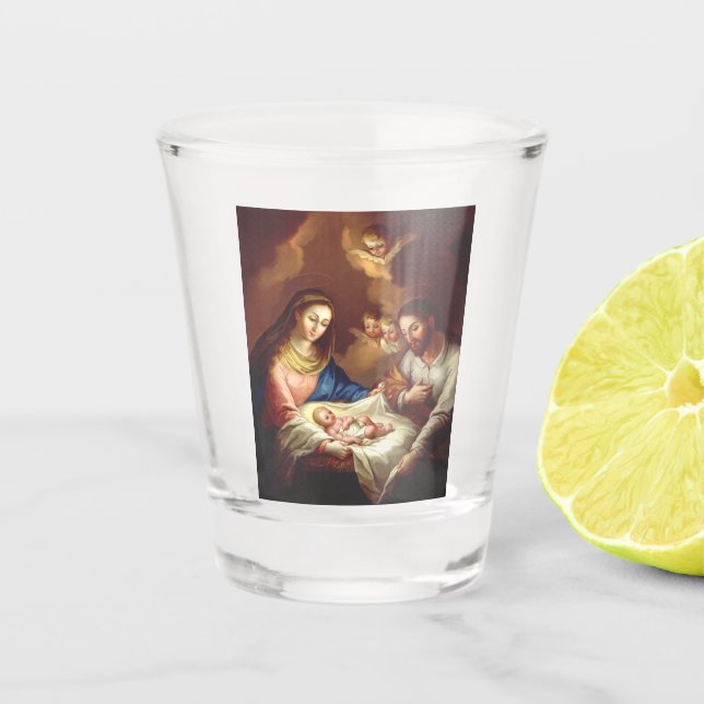The Nativity of Jesus Christ  Shot Glass (Front)
