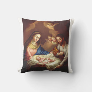The Nativity of Jesus Christ Throw Pillow