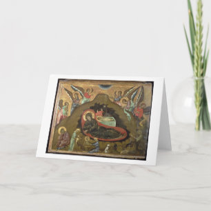 The Nativity, (oil on panel) Holiday Card