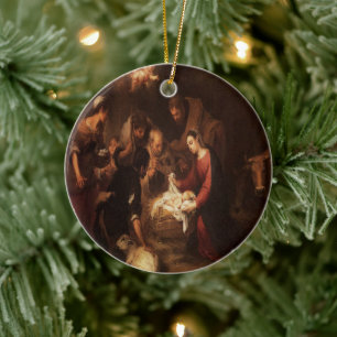 The Nativity Shepherds 1668 Ceramic Ornament