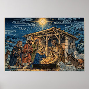 The Nativity — Ukiyo-e Poster