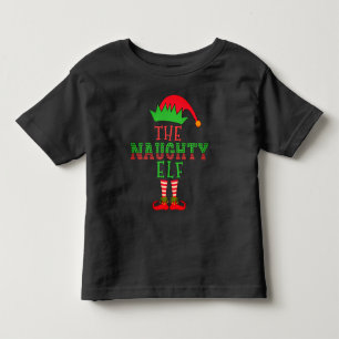 The Naughty Elf Family Matching Christmas Pajama T Toddler T-shirt