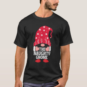 The Naughty Gnome Funny Matching Family Group Chri T-Shirt