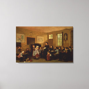 The naughty school children canvas print
