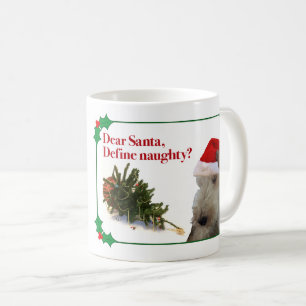 The Naughty Wire Fox Terrier Holiday Mug