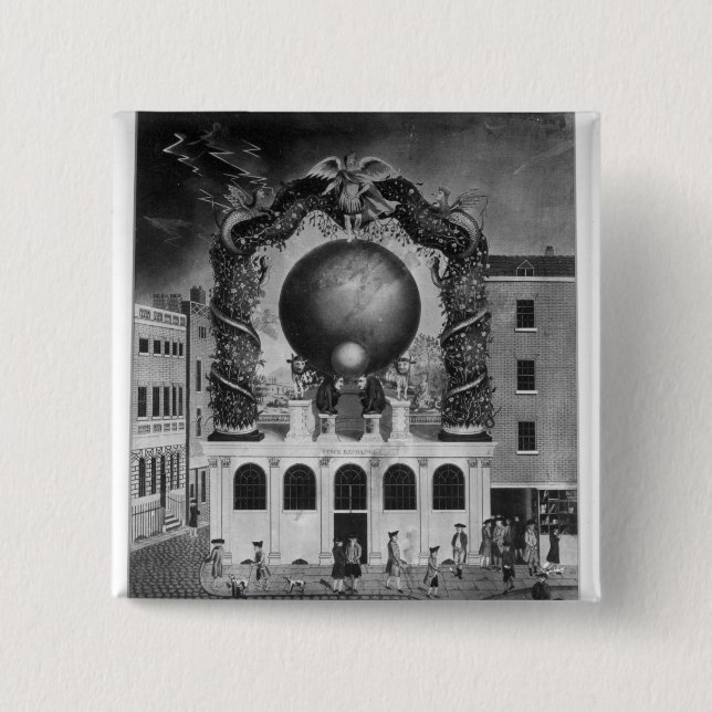 The Nautical Debt of 1782 2 Inch Square Button (Front)