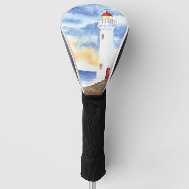 The Nautical Lighthouse Mountains Golf Head Cover (Front)