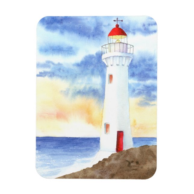 The Nautical Lighthouse Mountains Magnet (Vertical)