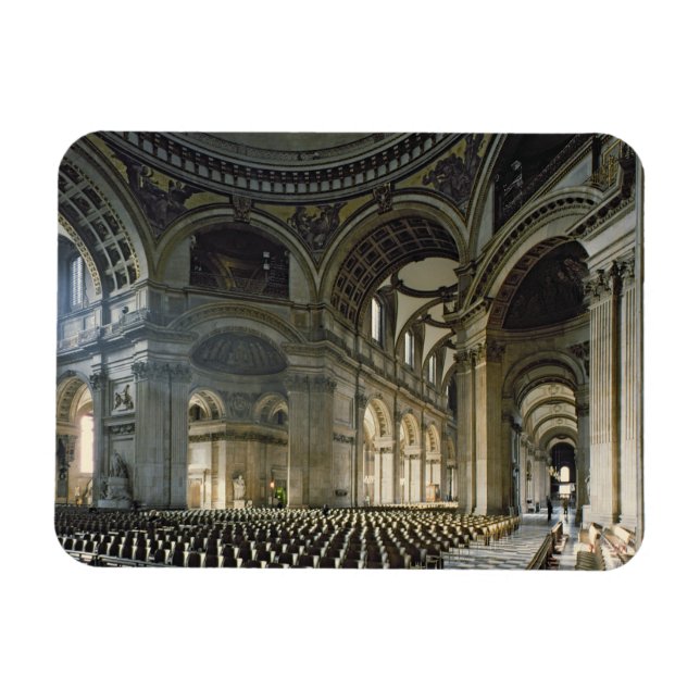 The Nave of St. Paul's Cathedral (photo) Magnet (Horizontal)