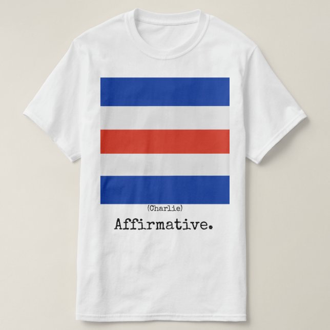 The Navy Flags Shirt (Charlie), Man (Design Front)
