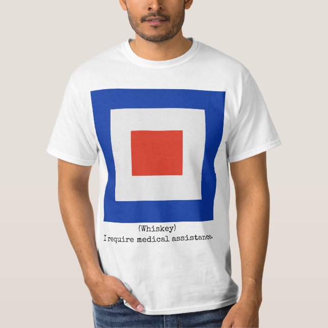 The Navy Flags Shirt (Whiskey), Man (Front)