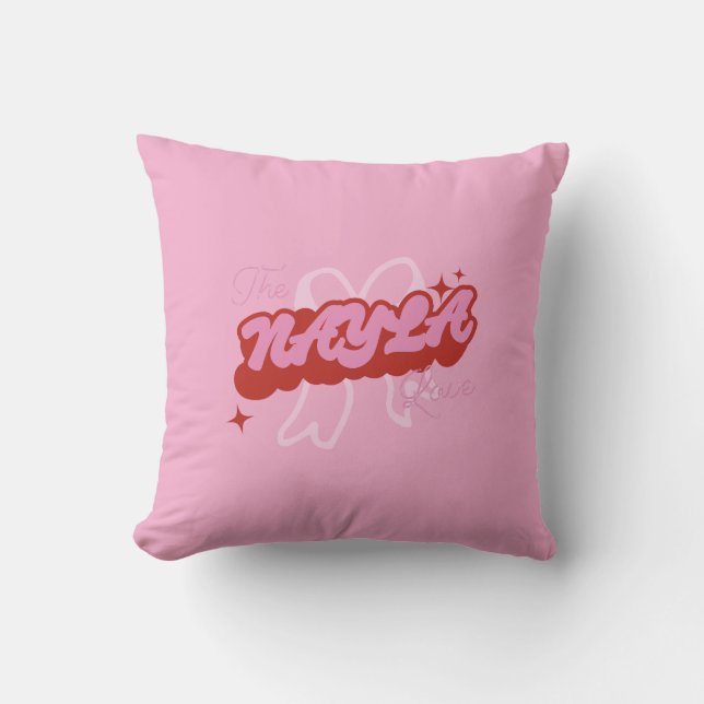 The NAYLA Love Throw Pillow (Front)
