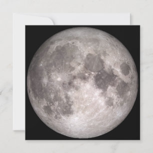 The Near Side of the Moon (Lunar Landscape) Card