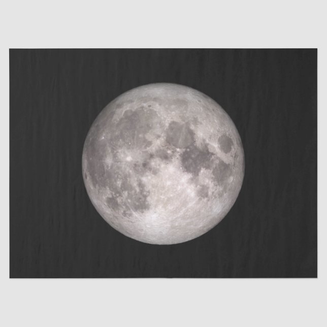 The Near Side of the Moon (Lunar Landscape) Tissue Paper (Front)