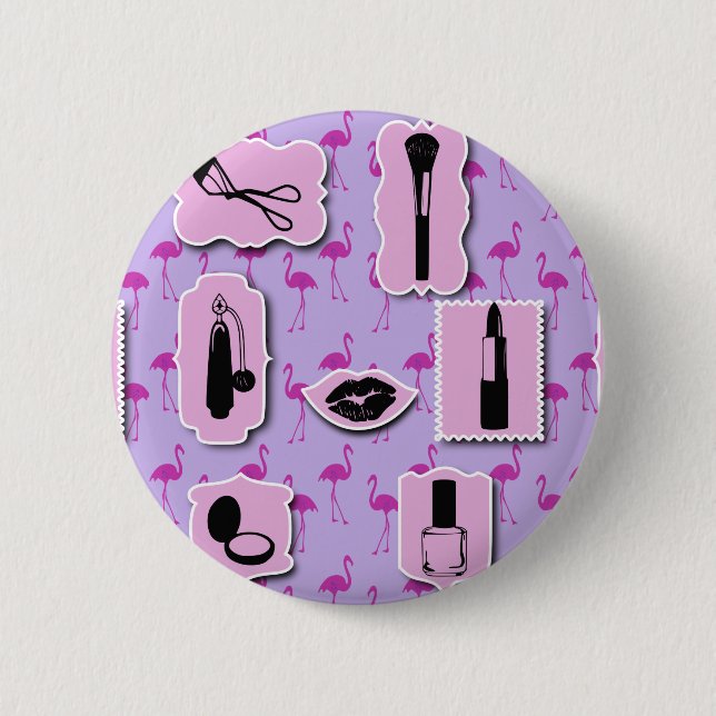 The Necessities Cosmetic Logo Pattern 2 Inch Round Button (Front)