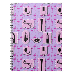 The Necessities Cosmetic Logo Pattern Notebook