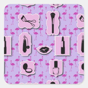 The Necessities Cosmetic Logo Pattern Square Sticker
