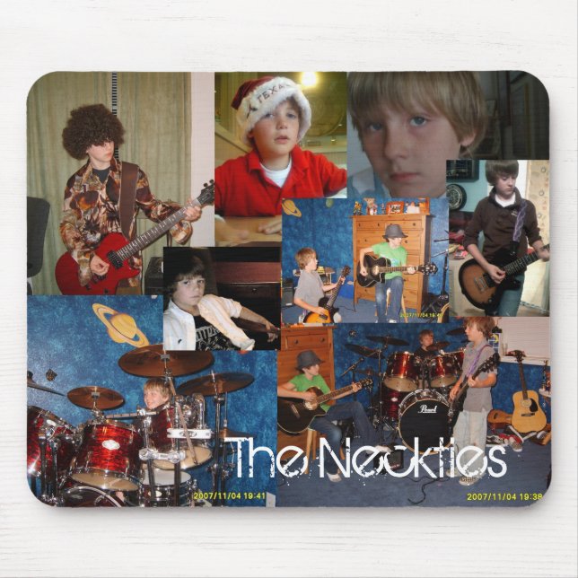 The Neckties Collage Mousepad (Front)