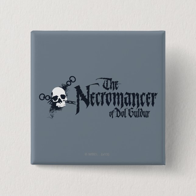 The Necromancer Name 2 Inch Square Button (Front)