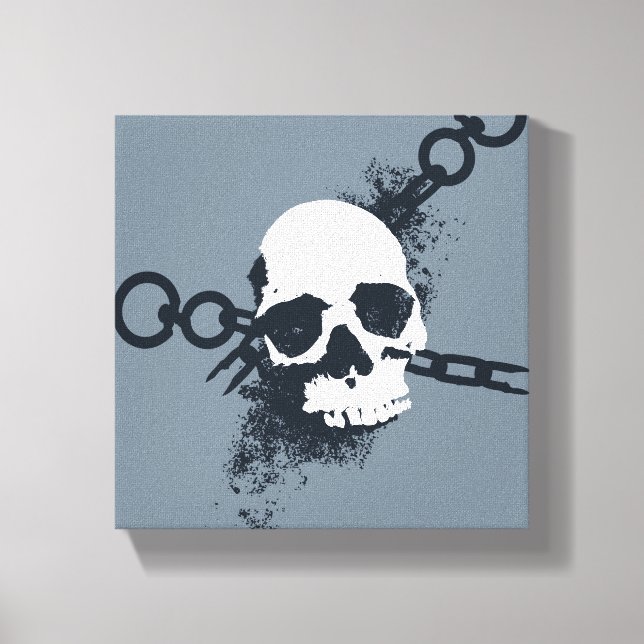 The Necromancer Skull Symbol Canvas Print (Front)