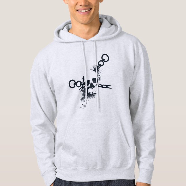The Necromancer Skull Symbol Hoodie (Front)