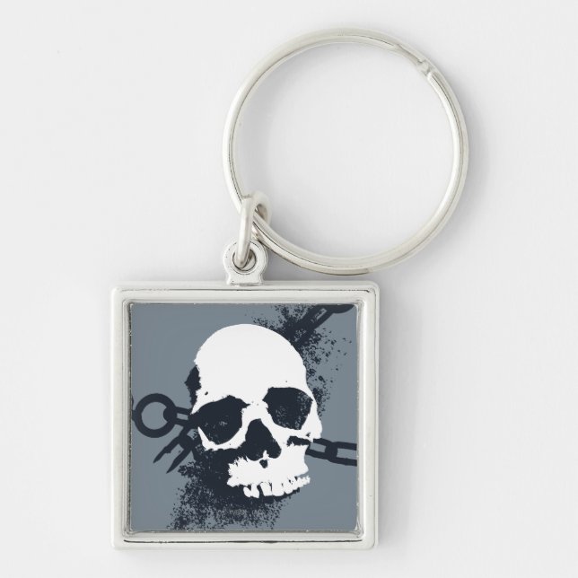 The Necromancer Skull Symbol Keychain (Front)