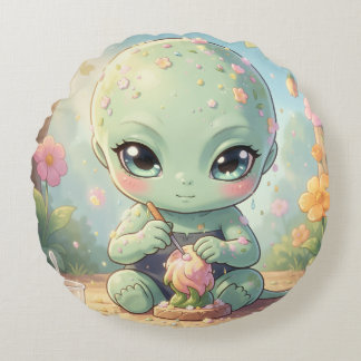 The Nectar Galaxy Wanderers.1 Round Pillow