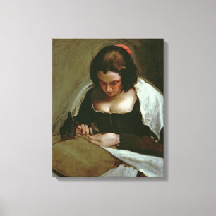 The Needlewoman, c.1640-50 Canvas Print