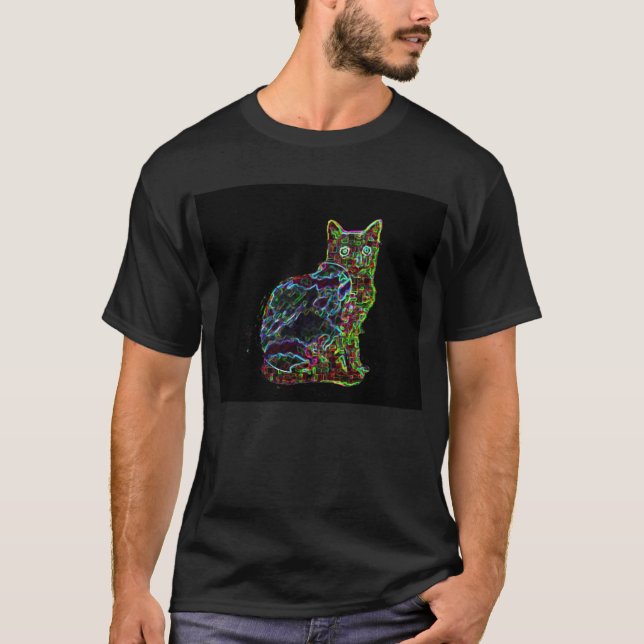 The Neon Cat T-Shirt (Front)