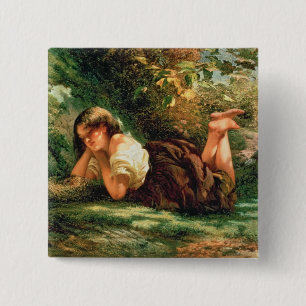 The Nest 2 Inch Square Button