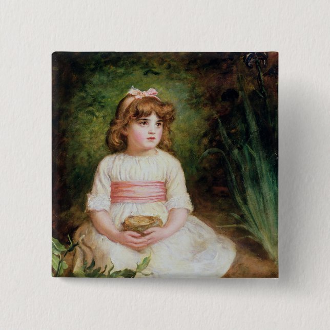 The Nest 2 Inch Square Button (Front)