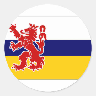 The Netherlands Limburg Flag Classic Round Sticker