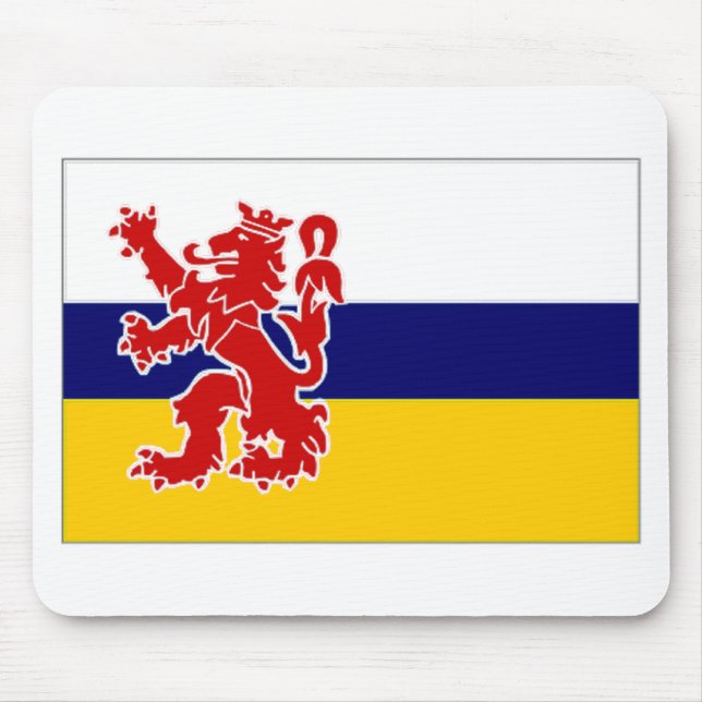 The Netherlands Limburg Flag Mouse Pad (Front)