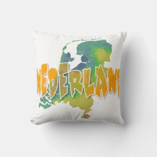 The Netherlands Throw Pillow