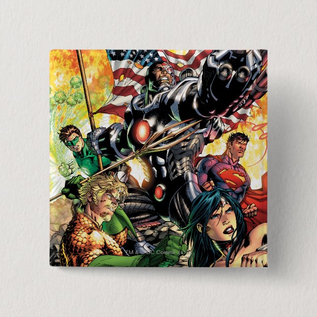 The New 52 Cover #5 2 Inch Square Button (Front)