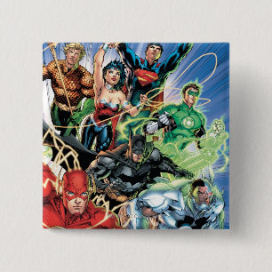 The New 52 - Justice League #1 2 Inch Square Button