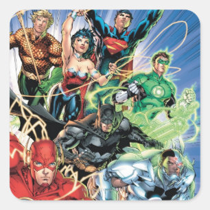 The New 52 - Justice League #1 Square Sticker