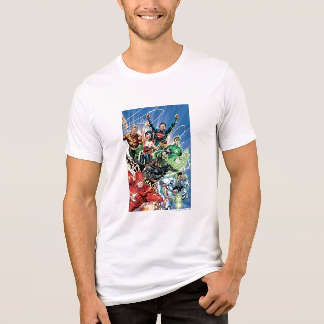 The New 52 - Justice League #1 Tri-Blend Shirt (Front)