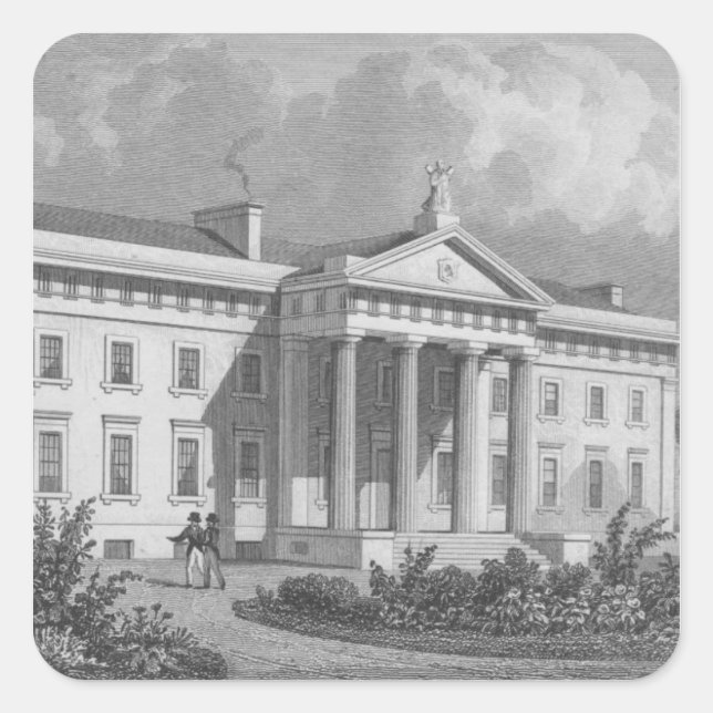 The New Caledonian Asylum Square Sticker (Front)