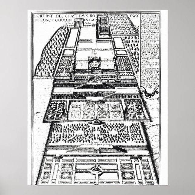 The New Chateau of Saint-Germain-en-Laye, 1614 (en Poster (Front)