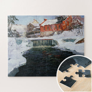 The new factory in Lillehammer, Fine Art Jigsaw Puzzle