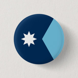The new Flag of Minnesota State (2023 redesign) 1 Inch Round Button