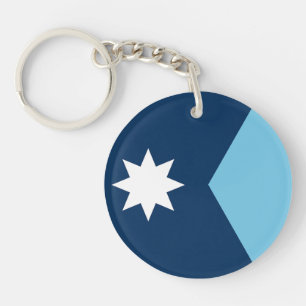 The new Flag of Minnesota State Keychain